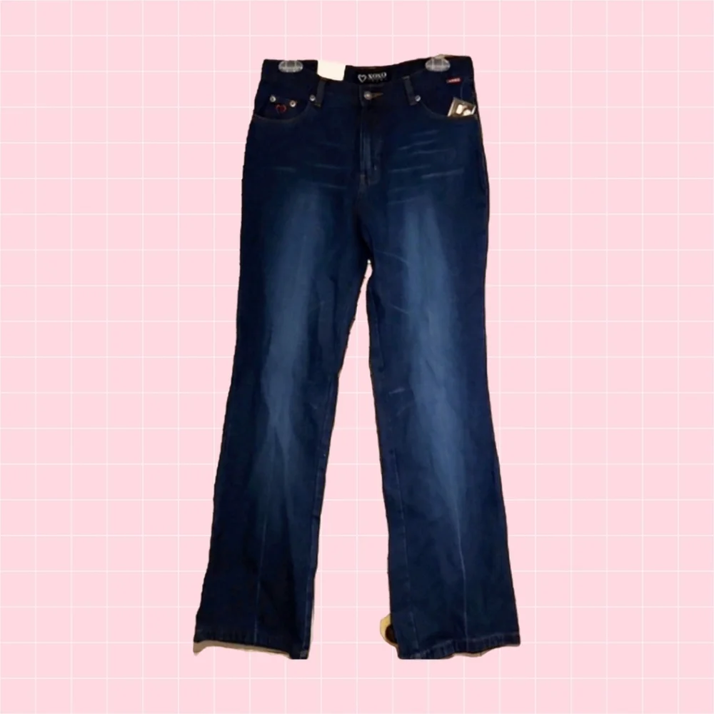 XOXO Girls Jeans ❤️ Vintage Flared Jeans - Picture 1 of 5